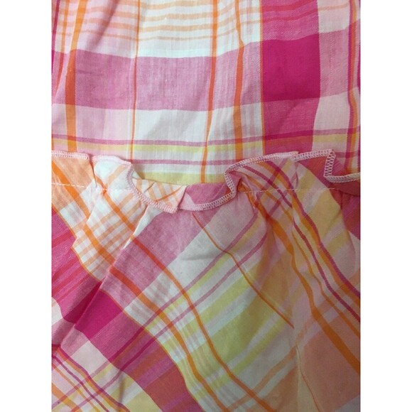 Faded Glory Plaid Sleeveless Cami Dress Spaghetti Straps Toddler Girls Size 4T - Picture 2 of 9